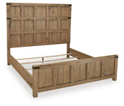 Ridgester Light Brown California King Panel Bed - B858B7