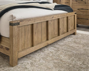 Ridgester Light Brown California King Panel Bed - B858B7