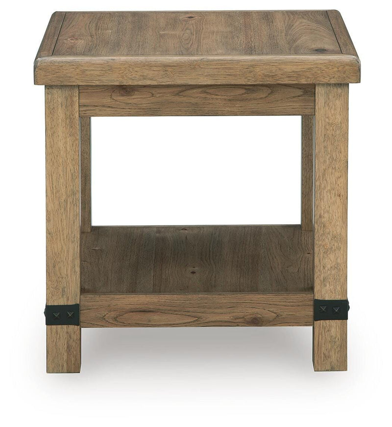 Ridgester Light Brown End Table - T858-3