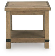 Ridgester Light Brown End Table - T858-3