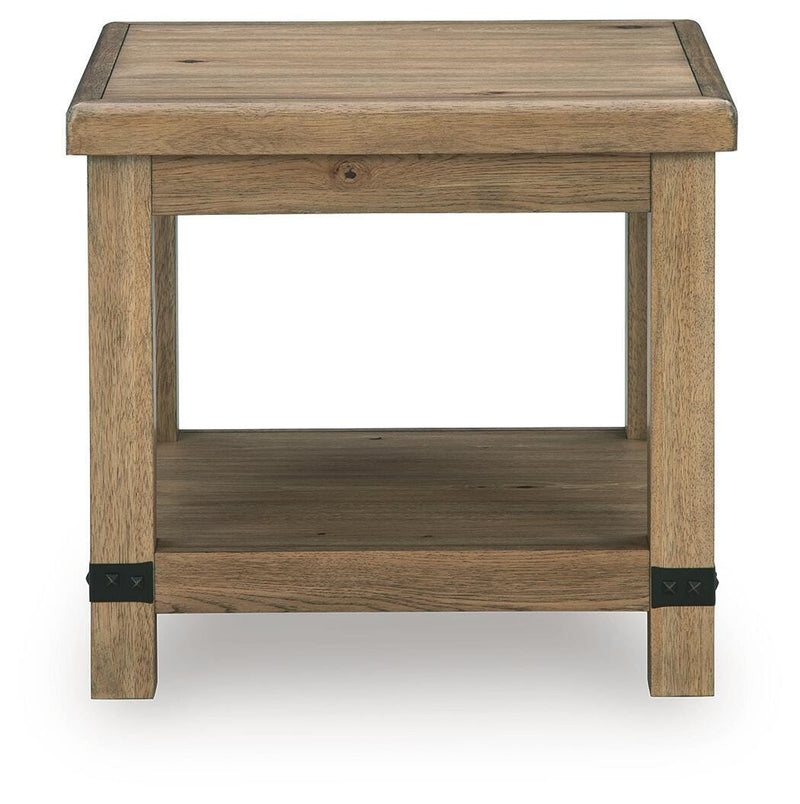 Ridgester Light Brown End Table - T858-3
