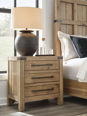 Ridgester Light Brown Nightstand - B858-93