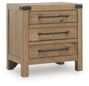 Ridgester Light Brown Nightstand - B858-93
