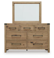 Ridgester Queen Panel Bed, Dresser and Mirror - B858B3