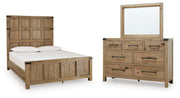 Ridgester Queen Panel Bed, Dresser and Mirror - B858B3