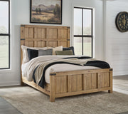 Ridgester Queen Panel Bed, Dresser and Mirror - B858B3