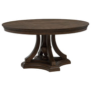 Ridgewell 5-piece Round Pedestal Dining Set Dark Oak - 104600-S5