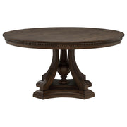 Ridgewell 5-piece Round Pedestal Dining Set Dark Oak - 104600-S5