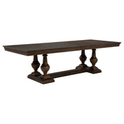 Ridgewell Rectangular Trestle Dining Table Dark Oak - 104601