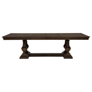 Ridgewell Rectangular Trestle Dining Table Dark Oak - 104601
