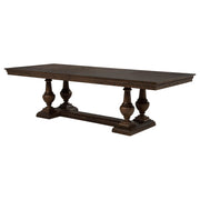 Ridgewell Rectangular Trestle Dining Table Dark Oak - 104601