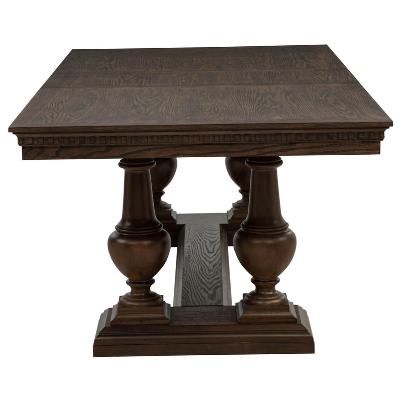 Ridgewell Rectangular Trestle Dining Table Dark Oak - 104601