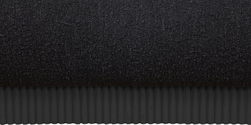Rigby Boucle Fabric King Bed Black - Gate FurnitureKing Bed
