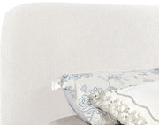 Rigby Boucle Fabric King Bed Cream - Gate FurnitureKing Bed