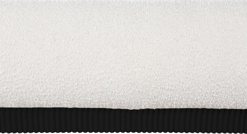 Rigby Boucle Fabric King Bed Cream - Gate FurnitureKing Bed