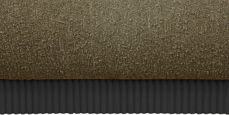 Rigby Boucle Fabric King Bed Olive - Gate FurnitureKing Bed