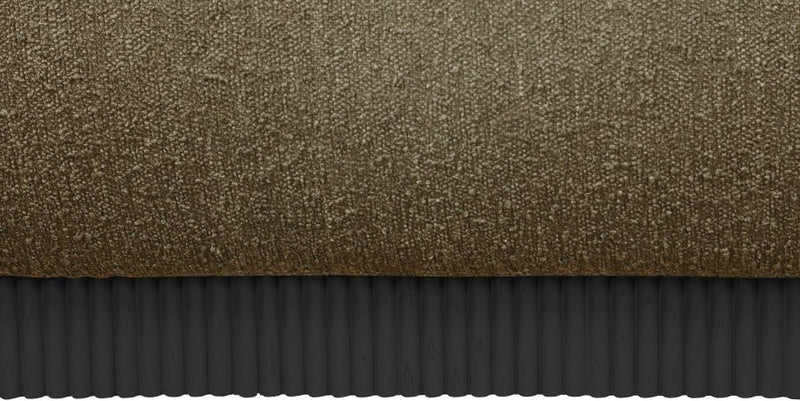Rigby Boucle Fabric King Bed Olive - Gate FurnitureKing Bed