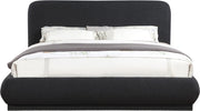 Rigby Boucle Fabric Queen Bed Black - Gate FurnitureQueen Bed