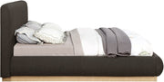 Rigby Boucle Fabric Queen Bed Brown - Gate FurnitureQueen Bed