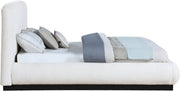 Rigby Boucle Fabric Queen Bed Cream - Gate FurnitureQueen Bed