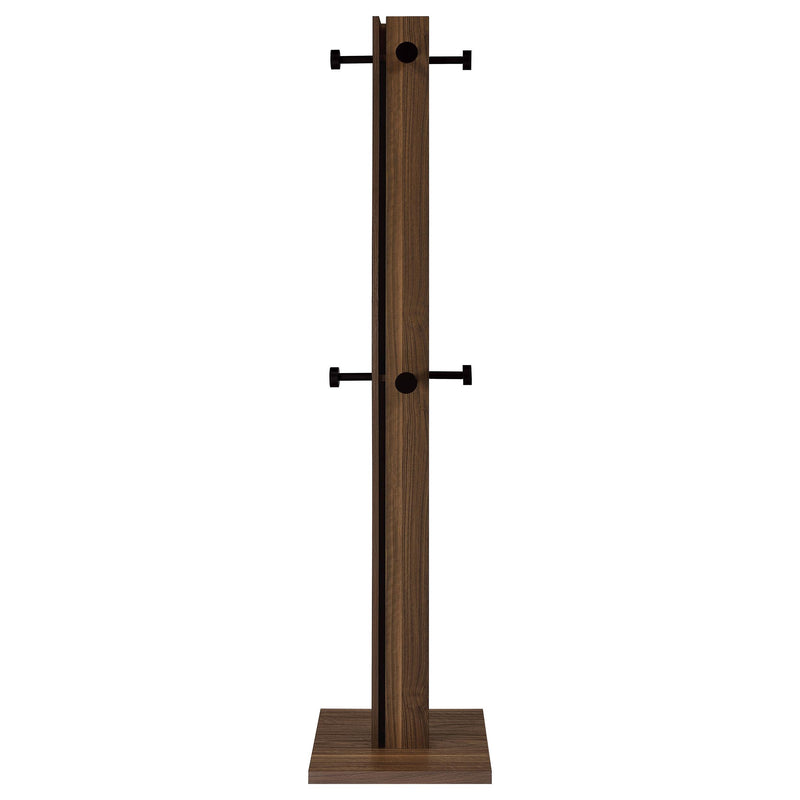 Rikkie Engineered Wood Coat Rack Walnut - 983281