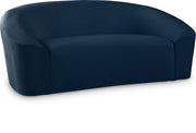 Riley 71" Velvet Upholstered Loveseat in Blue - 610Navy-L
