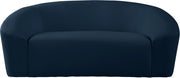 Riley 71" Velvet Upholstered Loveseat in Blue - 610Navy-L