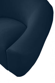 Riley 71" Velvet Upholstered Loveseat in Blue - 610Navy-L