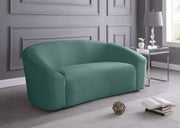 Riley 71" Velvet Upholstered Loveseat in Green - 610Mint-L