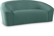 Riley 71" Velvet Upholstered Loveseat in Green - 610Mint-L
