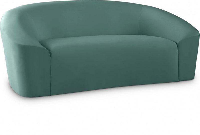Riley 71" Velvet Upholstered Loveseat in Green - 610Mint-L
