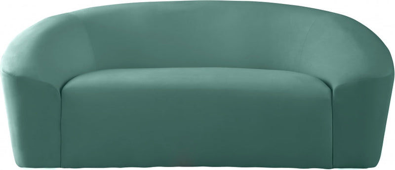 Riley 71" Velvet Upholstered Loveseat in Green - 610Mint-L