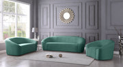 Riley 71" Velvet Upholstered Loveseat in Green - 610Mint-L