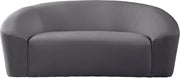Riley 71" Velvet Upholstered Loveseat in Grey - 610Grey-L