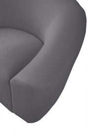 Riley 71" Velvet Upholstered Loveseat in Grey - 610Grey-L