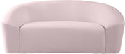 Riley 71" Velvet Upholstered Loveseat in Pink - 610Pink-L