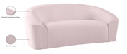 Riley 71" Velvet Upholstered Loveseat in Pink - 610Pink-L