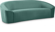 Riley 91" Velvet Upholstered Sofa in Green - 610Mint-S
