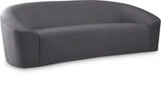 Riley 91" Velvet Upholstered Sofa in Grey - 610Grey-S