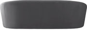Riley 91" Velvet Upholstered Sofa in Grey - 610Grey-S