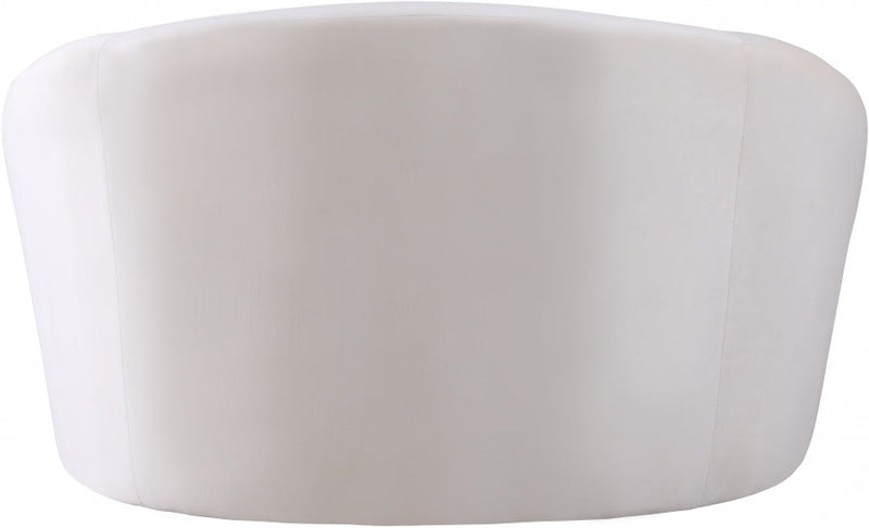 Riley Velvet Upholstered Chair in Cream - 610Cream-C