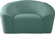 Riley Velvet Upholstered Chair in Green - 610Mint-C