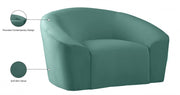 Riley Velvet Upholstered Chair in Green - 610Mint-C