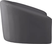Riley Velvet Upholstered Chair in Grey - 610Grey-C