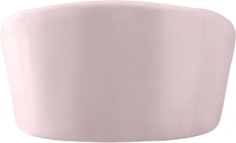 Riley Velvet Upholstered Chair in Pink - 610Pink-C