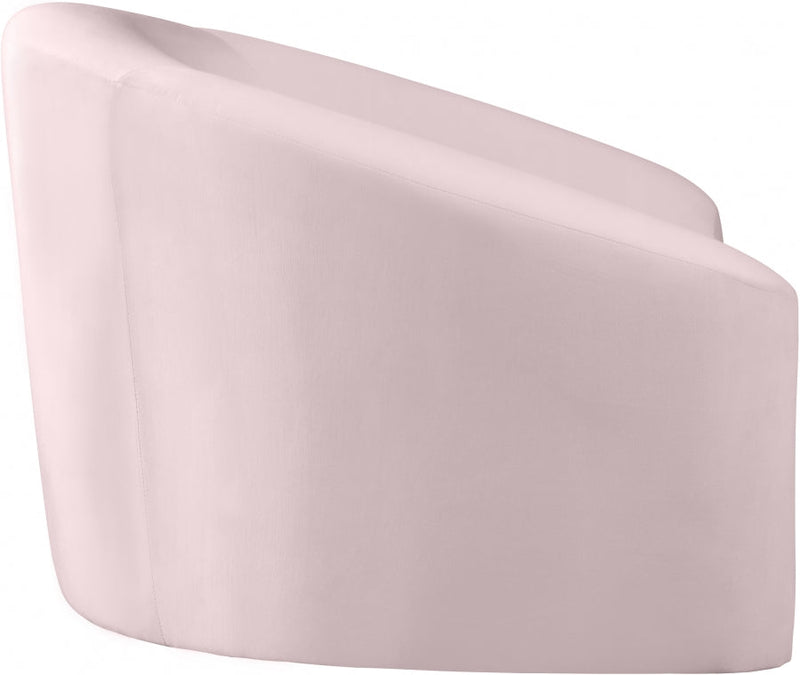 Riley Velvet Upholstered Chair in Pink - 610Pink-C