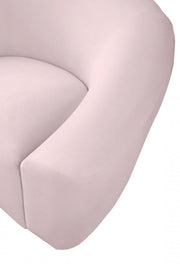 Riley Velvet Upholstered Chair in Pink - 610Pink-C
