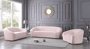 Riley Velvet Upholstered Chair in Pink - 610Pink-C