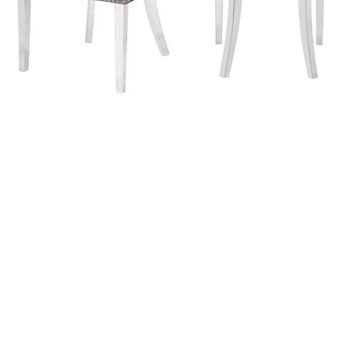 Rita Stainless Steel Legs Dark Gray - 2 Chairs per BOX - Rita Stainless Steel Legs Dark Gray - 2 Chairs per BOX