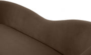 Ritz 85.5" Velvet Upholstered Sofa in Brown - 659Brown-S